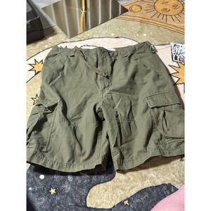 Wonderwall Broken In‎ Cargo Shorts Mens Size 38 Olive Green